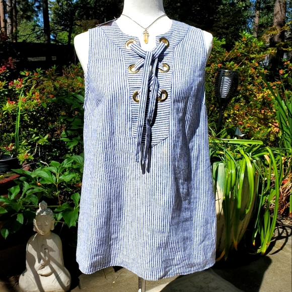 Michael kors linen blend Medium navy Summer - Picture 1 of 7